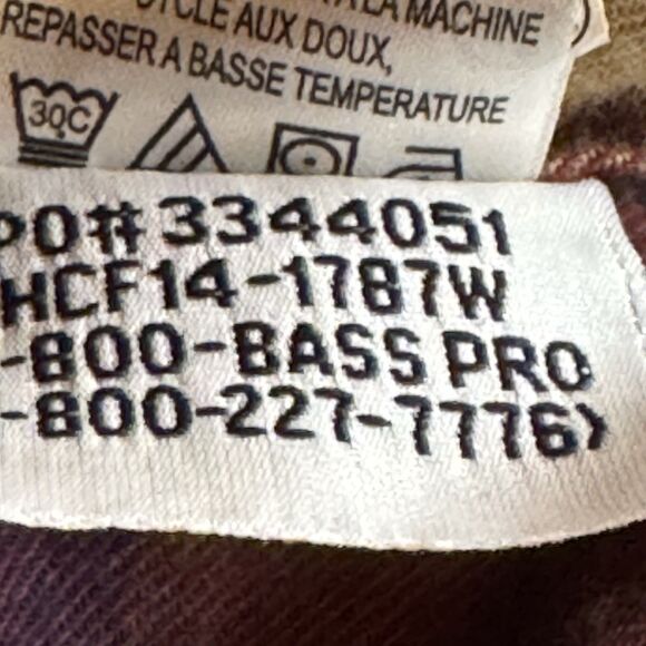 Cabela's HOBBS CREEK Plaid Flannel Shirt Autumn Check Long Sleeve Men Size XL - Picture 11 of 12